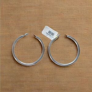 Sterling Silver Hoop Earrings Large Silver Lightweight Jewelry